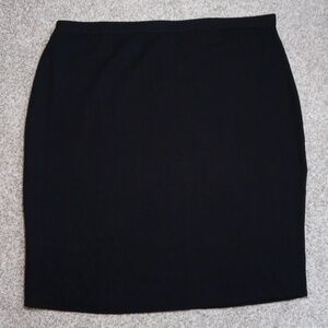Eileen Fisher Skirt Women's Size 2X Black Silk Blend Midi